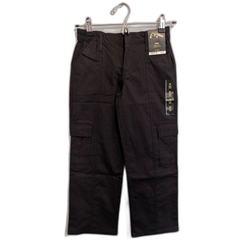 Art Class Girls Cargo Mid Rise, Relaxed Leg Pants Black Size Various - Picture 3 of 11